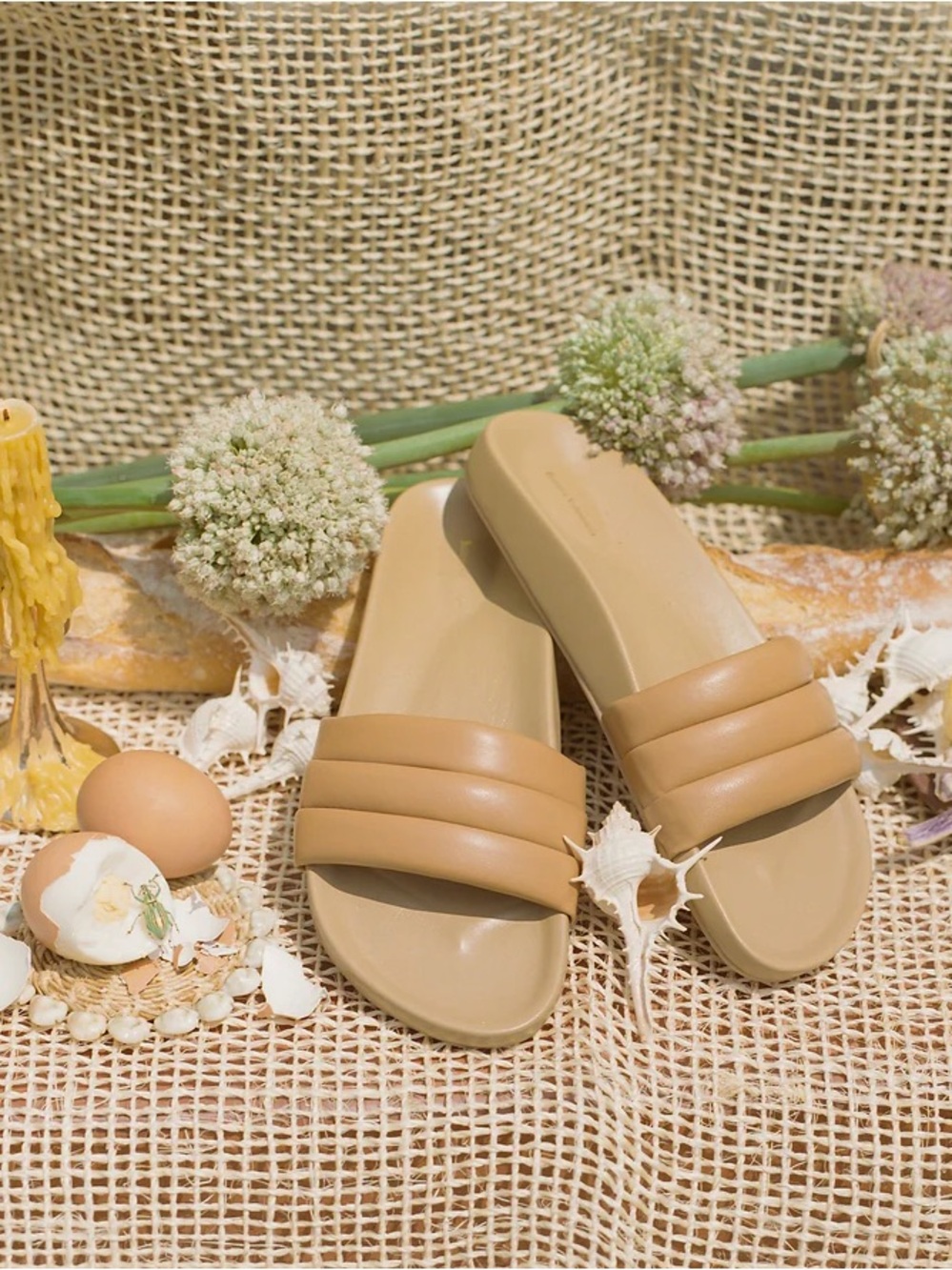 Beatrice Valenzuela Sandalia 10 play condition - Neutral Tan Slide Sandal slide